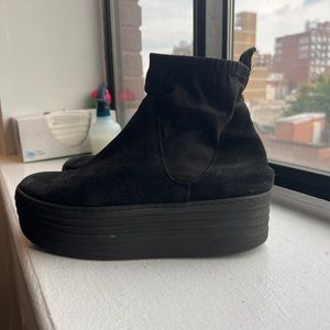 Steve Madden Black Platforms